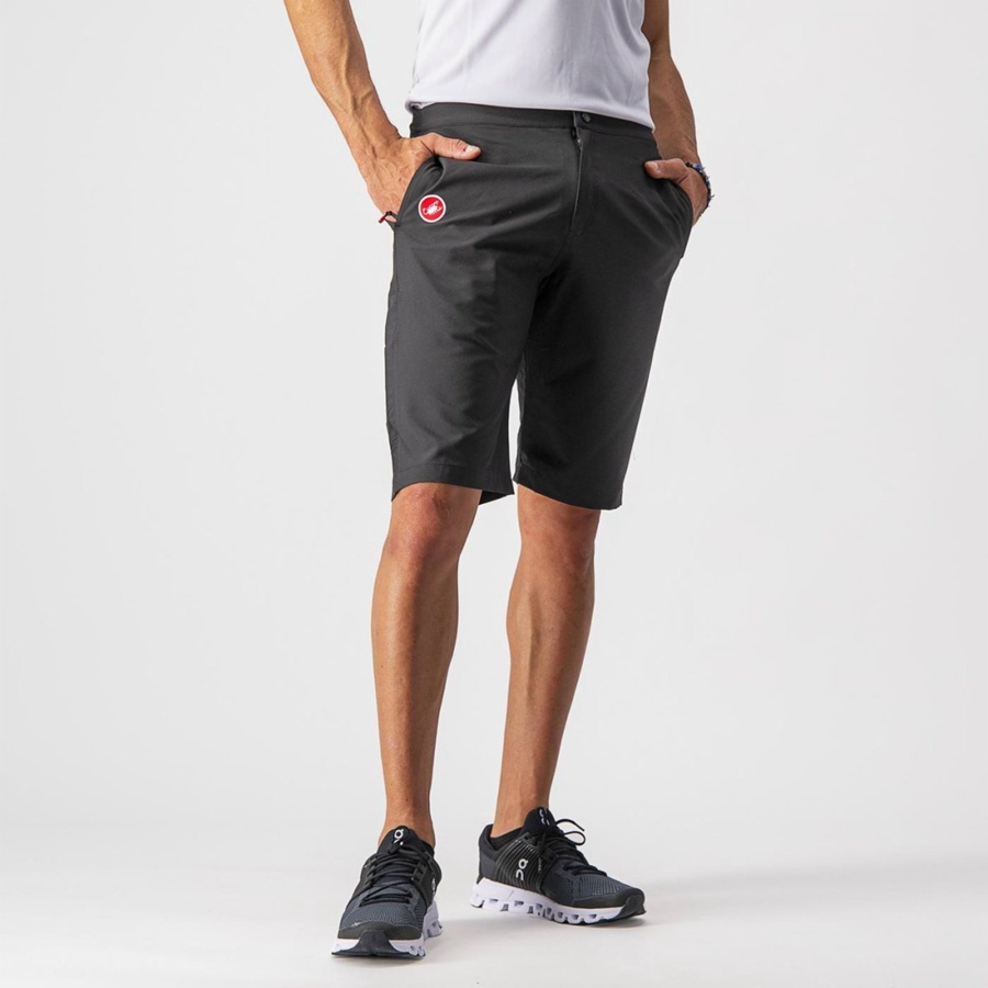 Short Castelli MILANO Hombre Negras | KNMCJTX-24