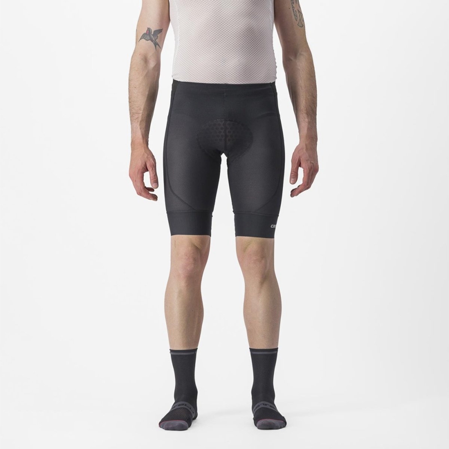 Short Castelli TRAIL LINER Hombre Negras | AZBNQYH-19