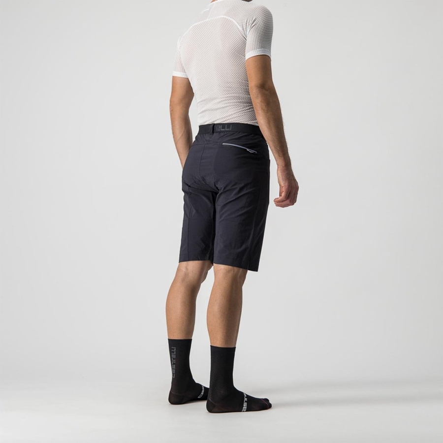 Short Castelli UNLIMITEDGY Hombre Negras | OIZEUDR-79