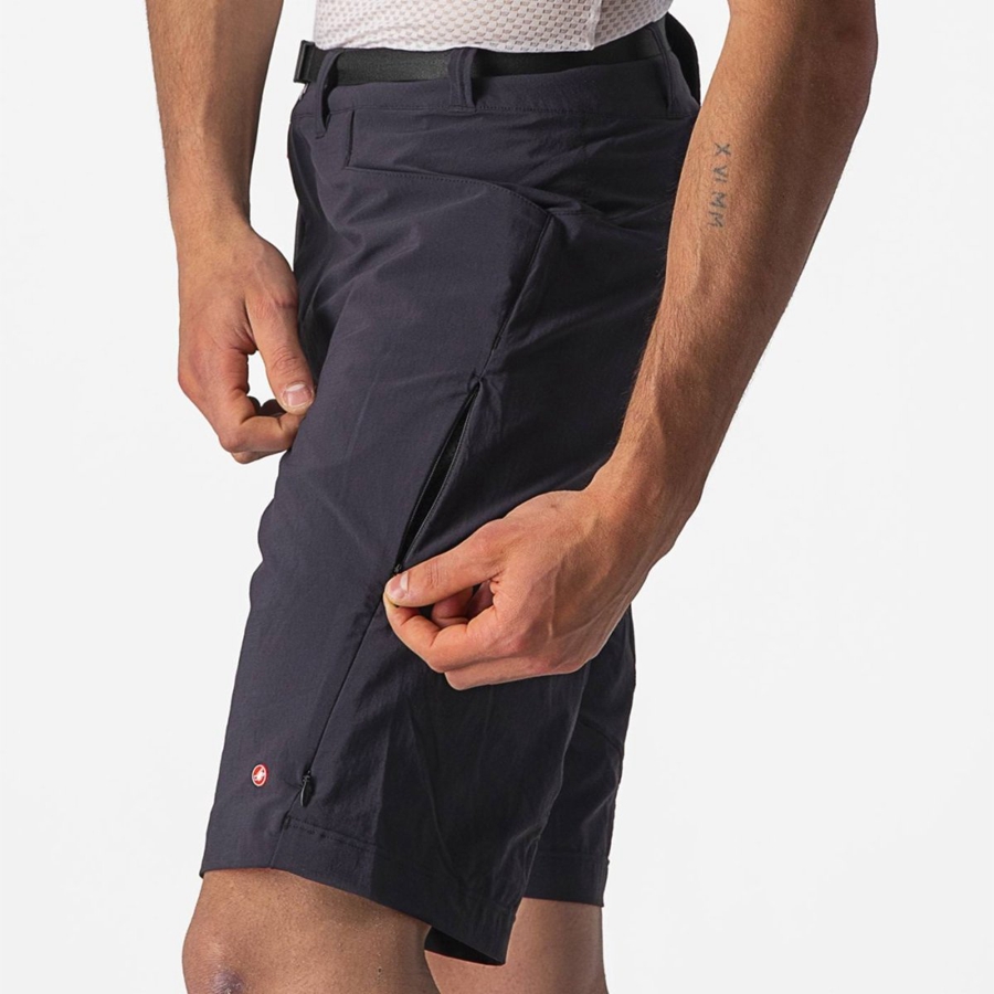 Short Castelli UNLIMITED TRAILGY Hombre Negras | QDCOPNL-57