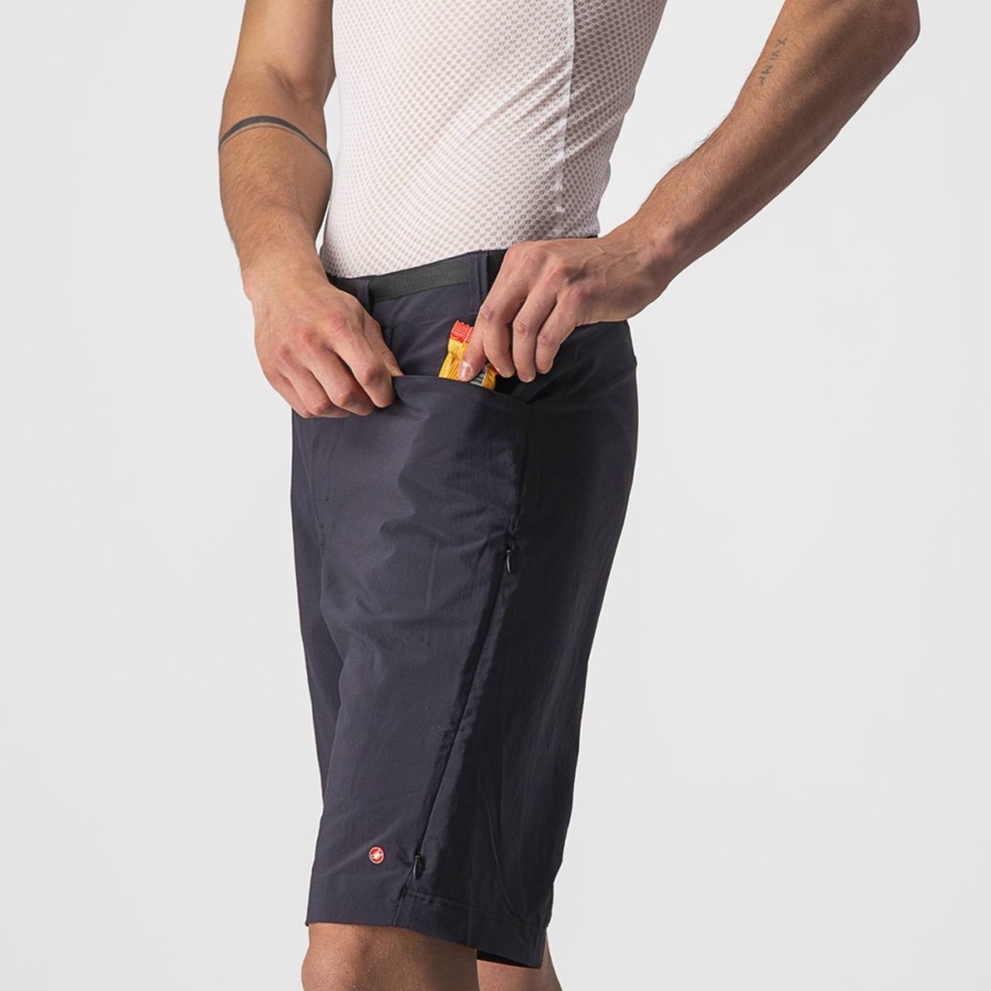 Short Castelli UNLIMITED TRAILGY Hombre Negras | QDCOPNL-57