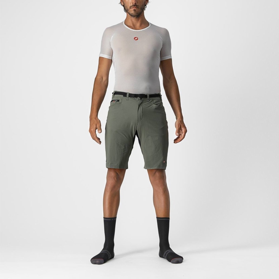 Short Castelli UNLIMITED TRAILGY Hombre Gris | MRHKQLU-43