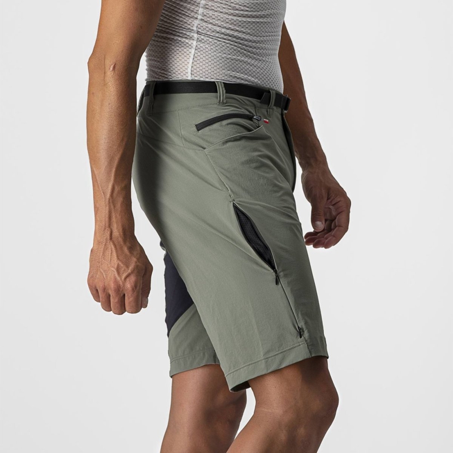 Short Castelli UNLIMITED TRAILGY Hombre Gris | MRHKQLU-43