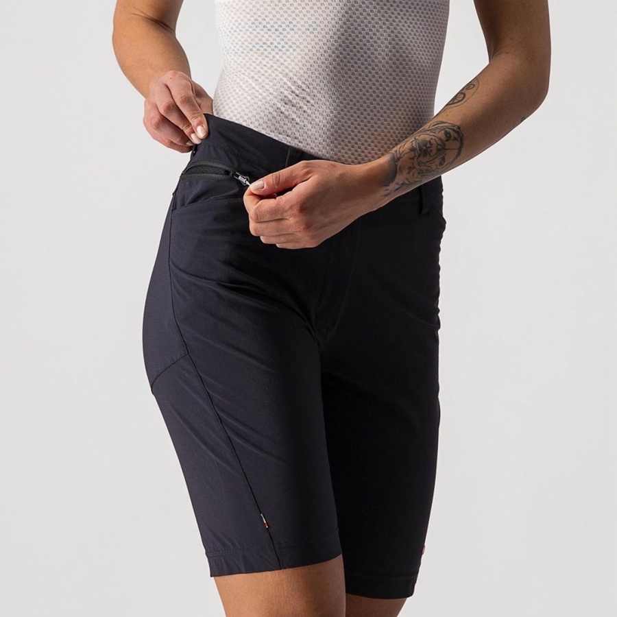 Short Castelli UNLIMITED WGY Mujer Negras | QPMBNYZ-59