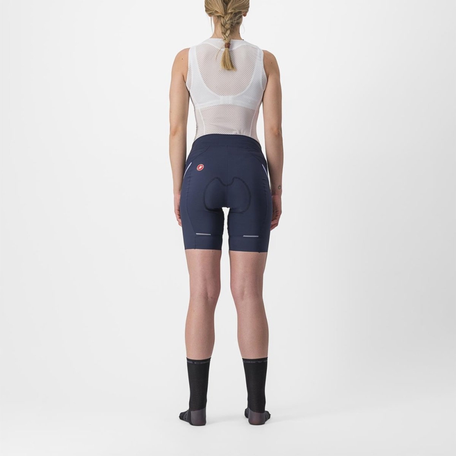 Short Castelli VELOCISSIMA 3 Mujer Azules Moradas Blancas | MVWFJAX-68