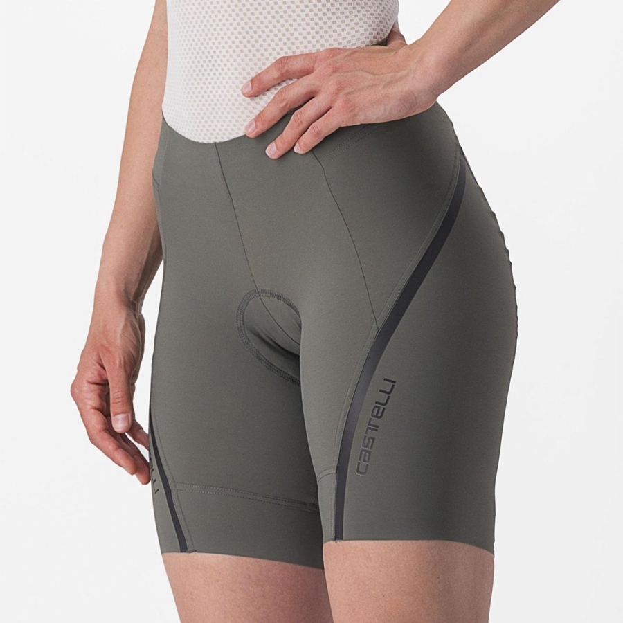 Short Castelli VELOCISSIMA 3 Mujer Gris Gris Oscuro | MYUCJEK-02