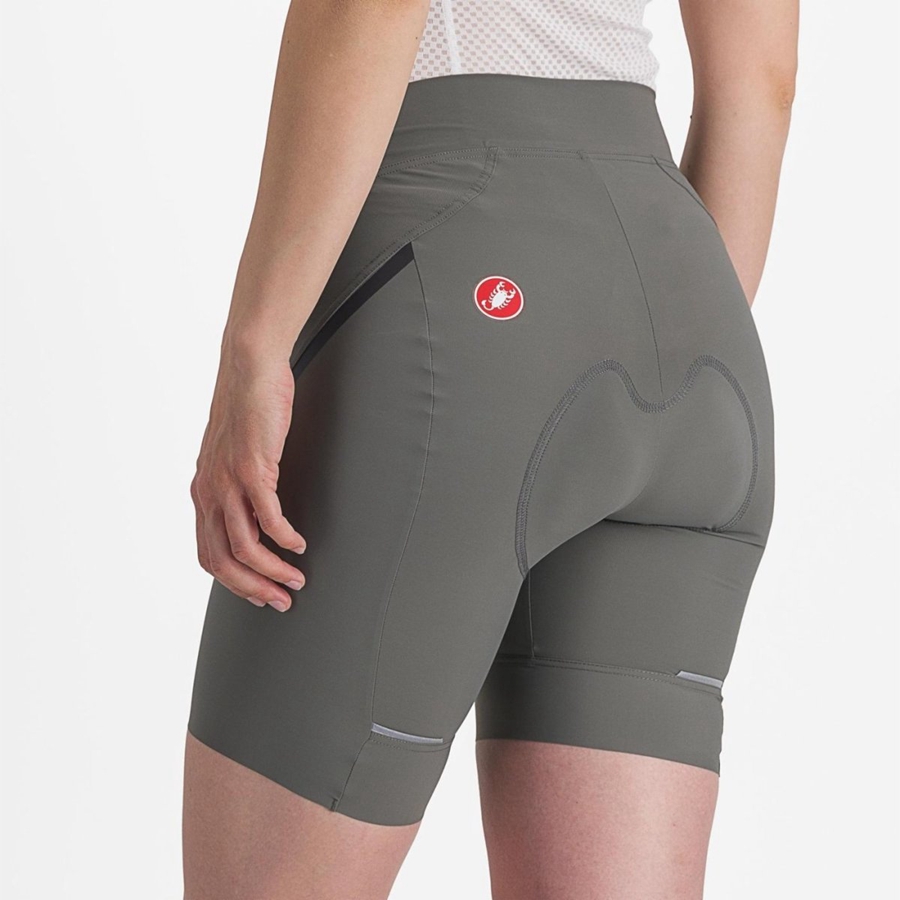 Short Castelli VELOCISSIMA 3 Mujer Gris Gris Oscuro | MYUCJEK-02