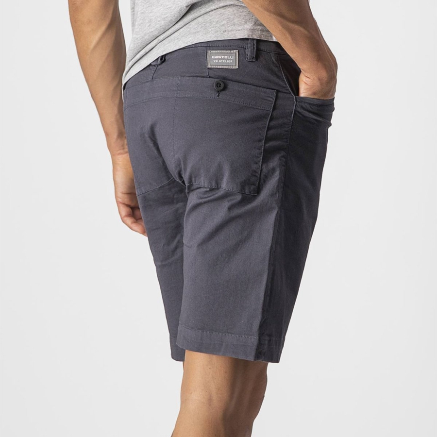 Short Castelli VG 5 POCKET Hombre Azules Oscuro | ICRVGXP-32