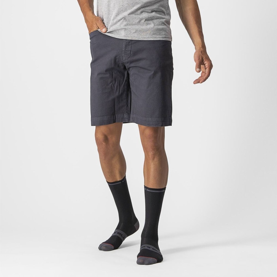 Short Castelli VG 5 POCKET Hombre Azules Oscuro | ICRVGXP-32