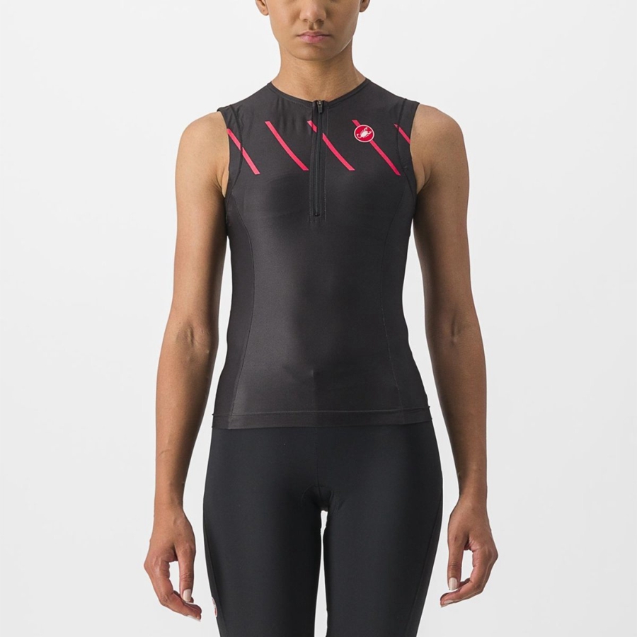 Trajes Castelli FREE 2 W TRI SINGLET Mujer Negras | ZDQHLNY-62